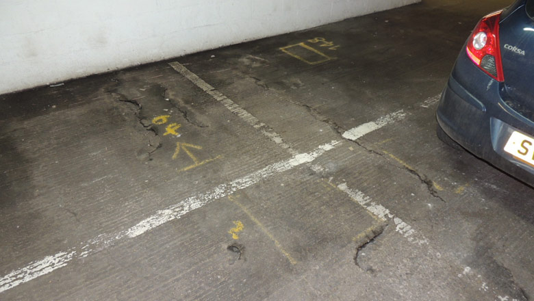 Identifying And Treating Corrosion in Reinforced Concrete Structures - loch street car park concrete corrosion 1