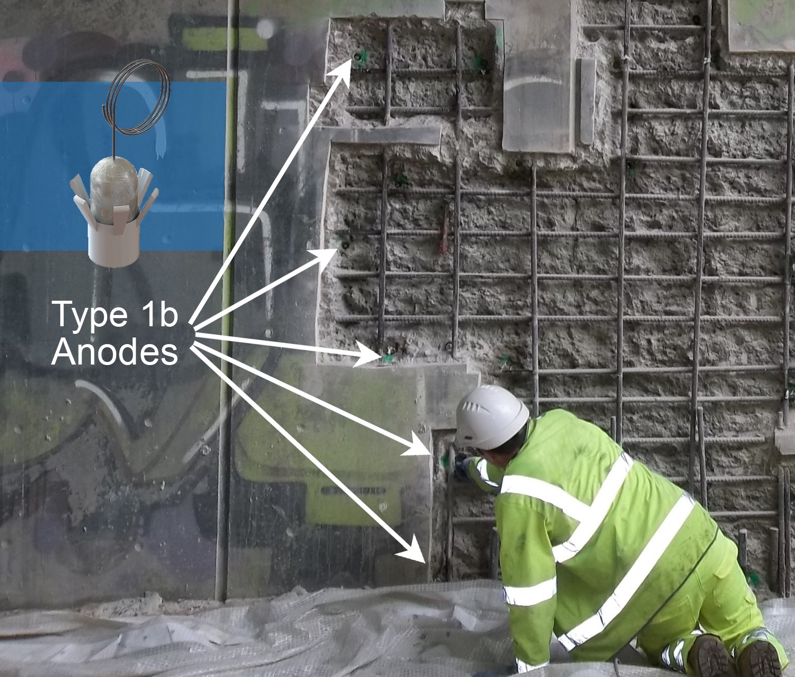 Highways England Publishes Standard Specification for Galvanic Anodes within Patch Repairs - Portbury Tunnel Anode Positions v2